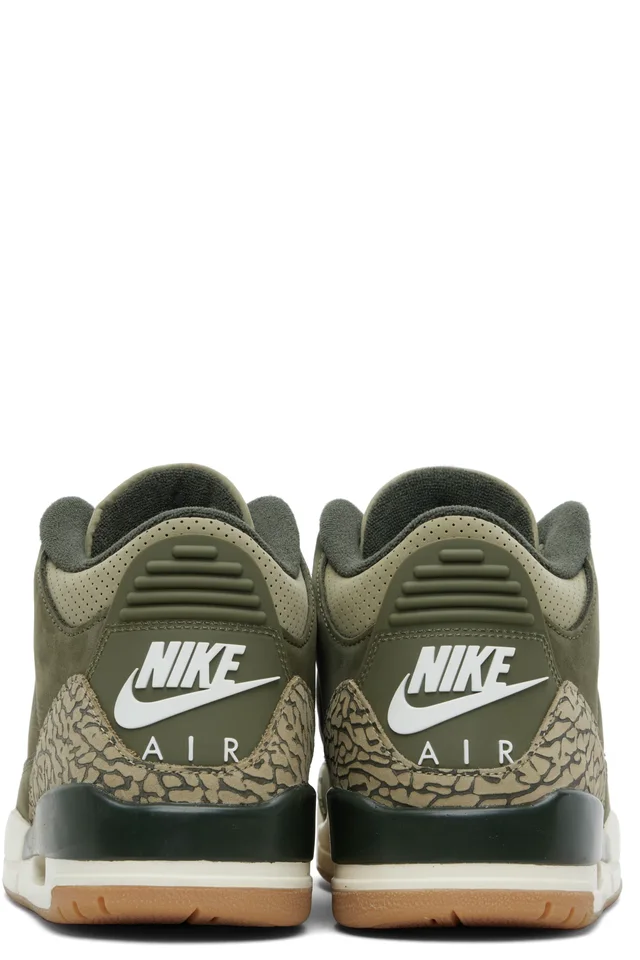 Nike Jordan Khaki Air Jordan 3 Retro Sneakers, photo 2 of 5 from SSENSE