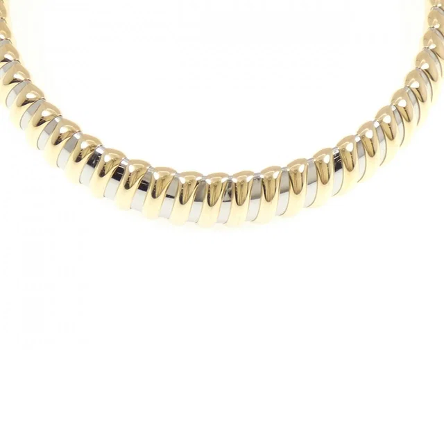 Bvlgari Tubogas 750 Yellow Gold Stainless Steel Necklace in Yellow from LuxUness