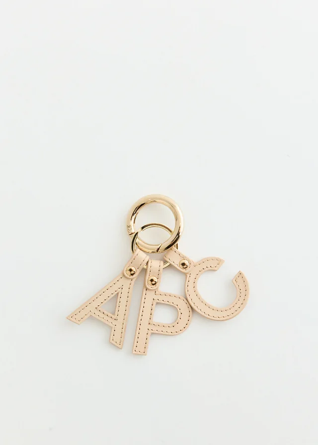 A.P.C. Letters Keychain in Beige from Incu, photo 1 of 1