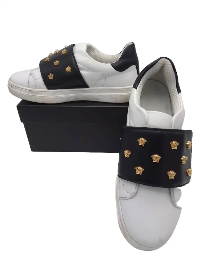 Versace Young Sneakers 37 (Uk 4) in Multi-coloured Leather from Oxfam Online Shop