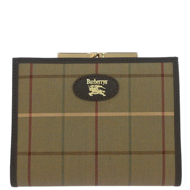 Burberrys Beige Burberry Check Wallet in Beige Canvas from AMORE Vintage Tokyo