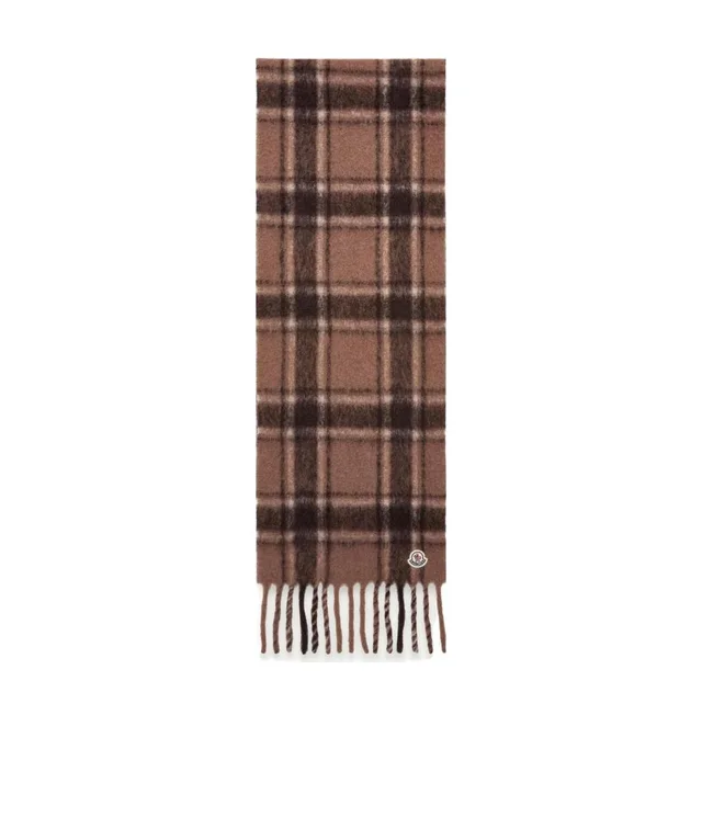 Moncler Checked Fringed Scarf from SENSER, photo 1 of 1