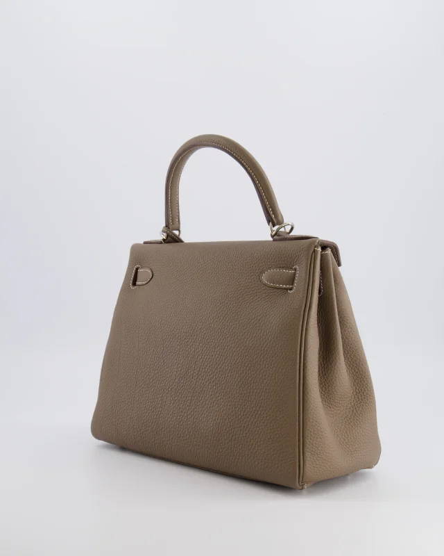 Hermès Kelly 28 Retourne Bag in Taupe Togo leather from Sellier, photo 8 of 23