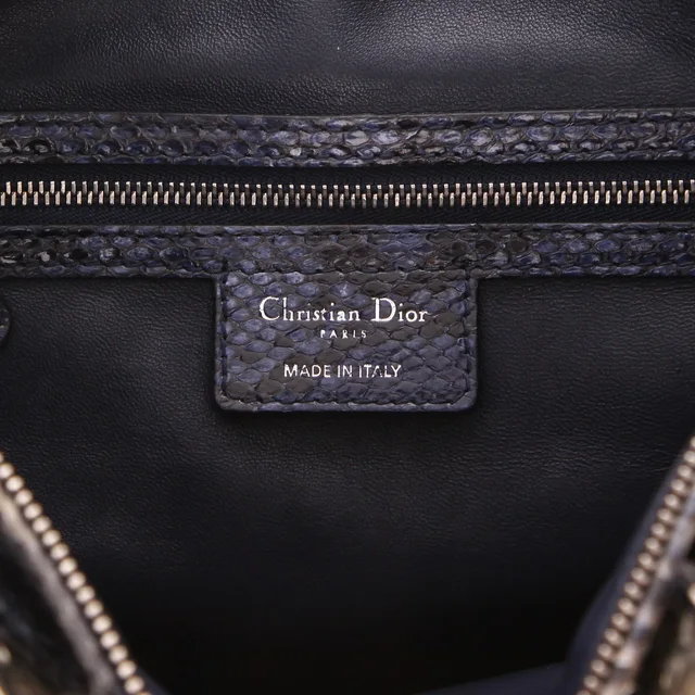 Lady Dior handbag in Beige Python from Collector Square, photo 4 of 5