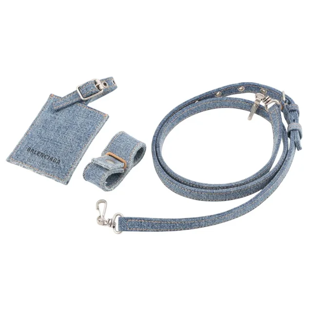 Balenciaga Bistro Basket with Strap Blue671342 Denim Size XS in Denim from GALLERY RARE, photo 15 of 16