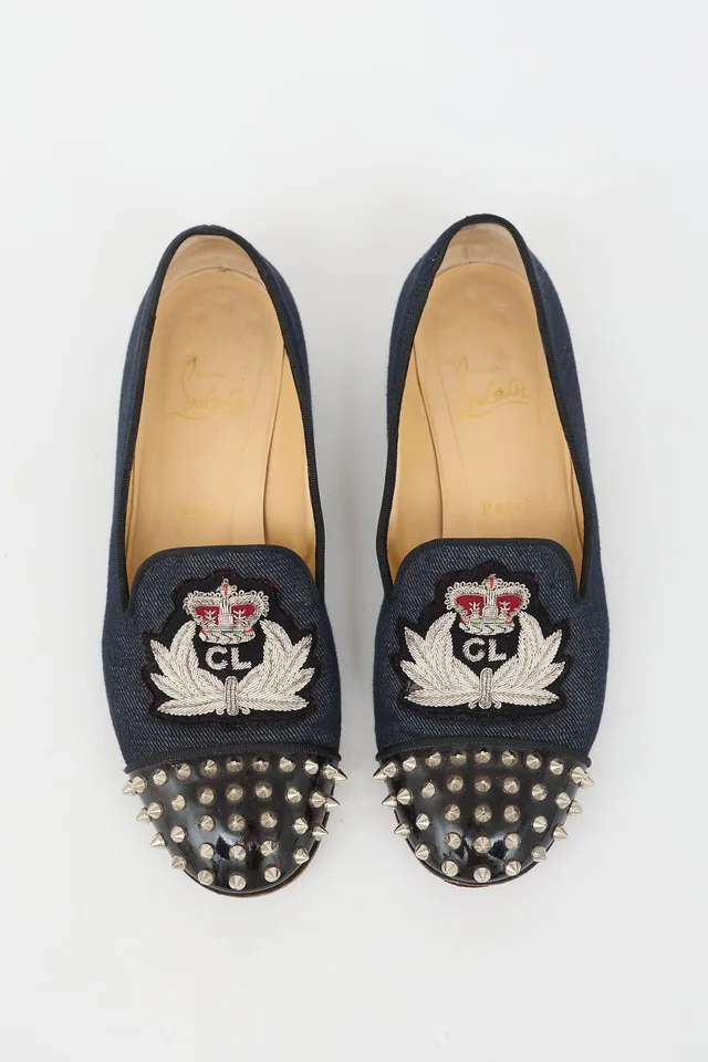 Christian Louboutin Denim Intern Loafer in Denim from VSP Consignment, photo 2 of 2