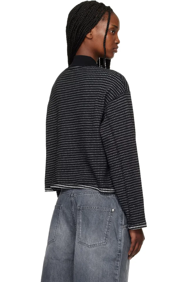 mfpen Black Cropped LS Polo, photo 3 of 4 from SSENSE