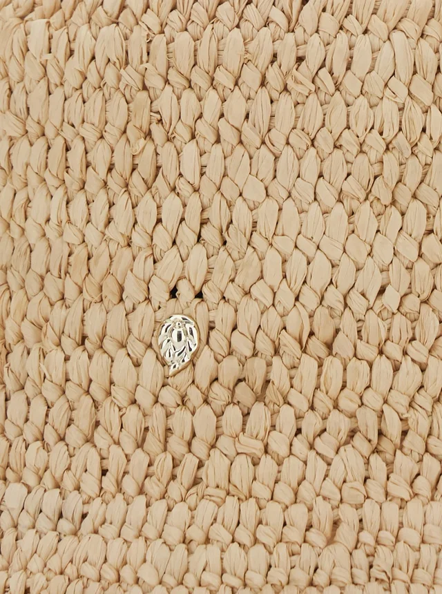 HELEN KAMINSKI Beige Bucket hat with Logo Plate on the Front in Raffia for Women in Beige 100% Raffia, photo 6 of 6 from Gaudenzi Boutique
