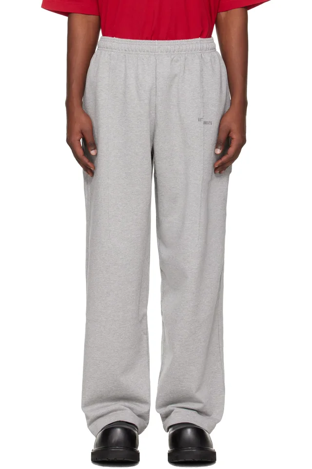 VETEMENTS Gray Cut Sweatpants, image 1 of 1 from SSENSE