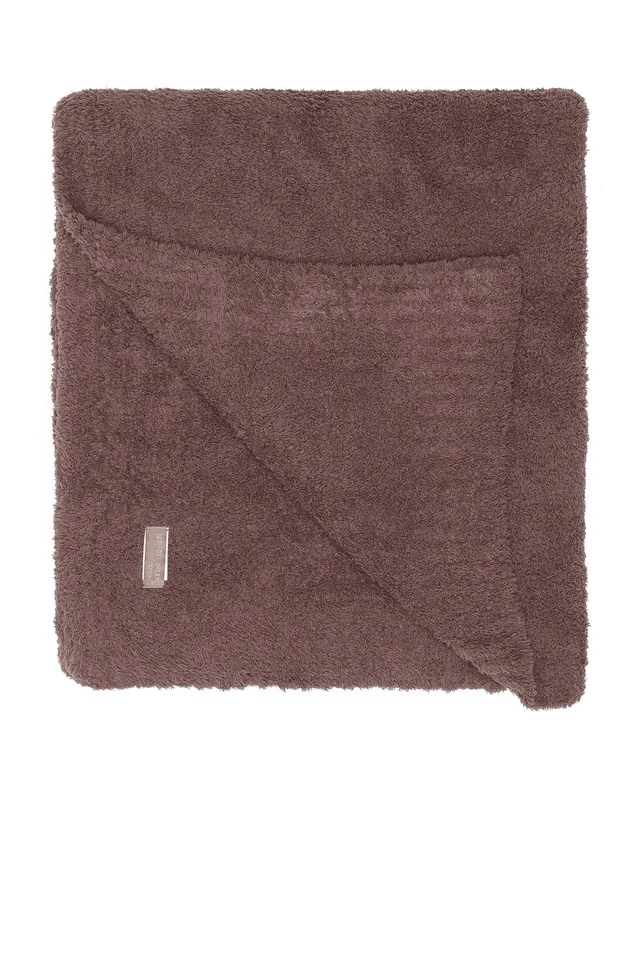 Barefoot Dreams X Revolve Cozychic Throw in Sable, photo 2 of 3 from REVOLVE (Canada)