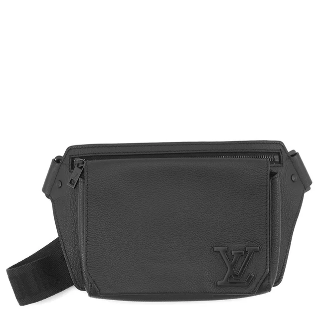 Louis Vuitton takeoff sling NoirM57081 Grain Leather in Leather from GALLERY RARE