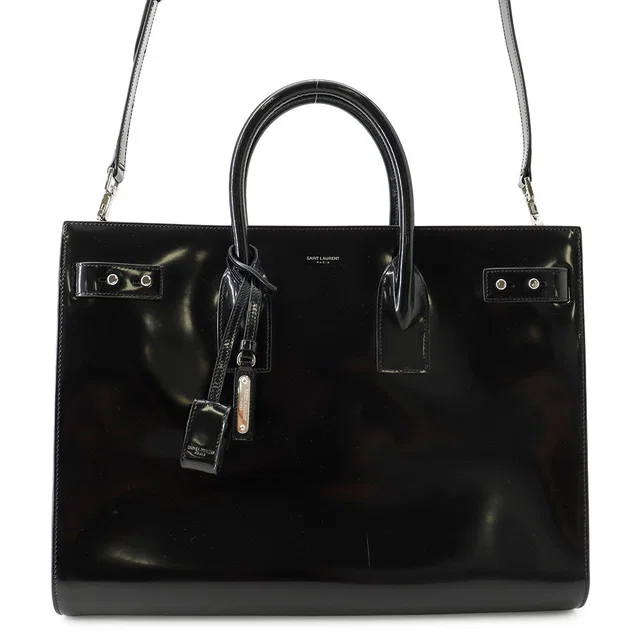 Saint Laurent Large Sac de Jules Black631526 Patent Leather in Patent leather from GALLERY RARE