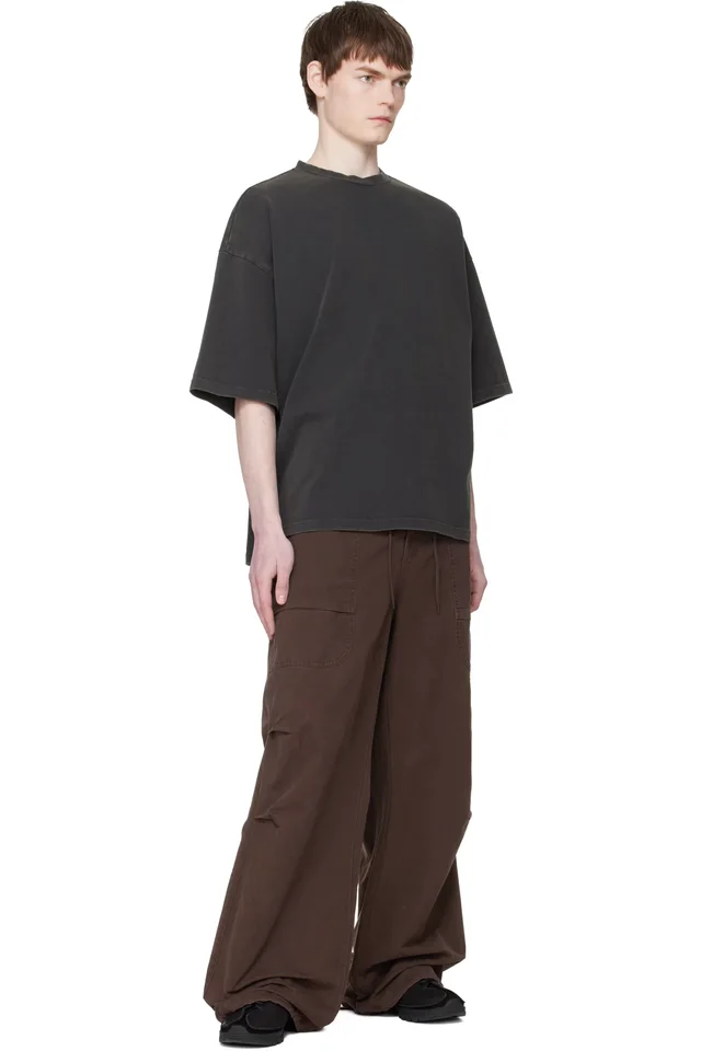 Entire Studios Black Heavy Boxy T-shirt, photo 4 of 4 from SSENSE