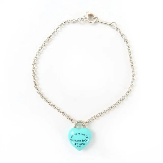 Tiffany & Co. Authentic Blue Heart Charm Bracelet in blue from Poshmark