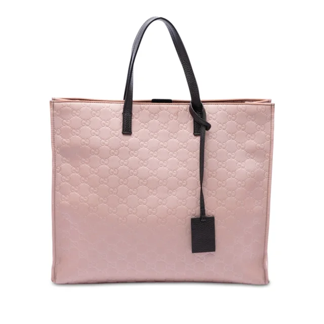 Pink Gucci GG Nylon Tote in Pink Nylon from Designer Revival, photo 1 of 1