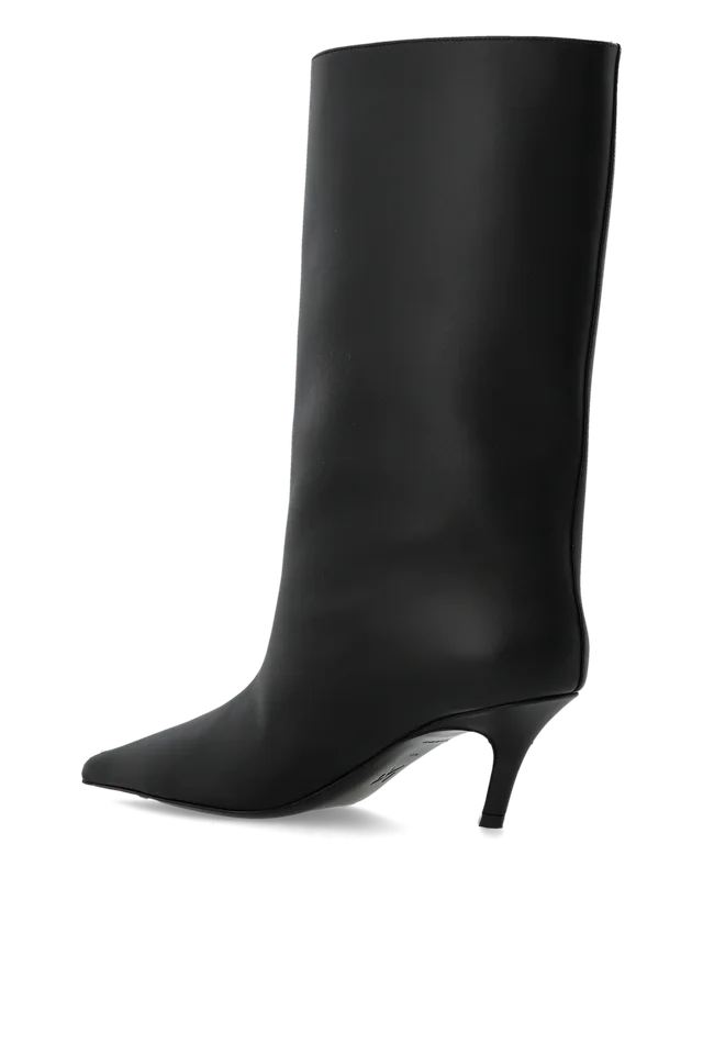 Amina Muaddi Fiona Pointed-Toe Ankle Boots, photo 2 of 5 from SENSER