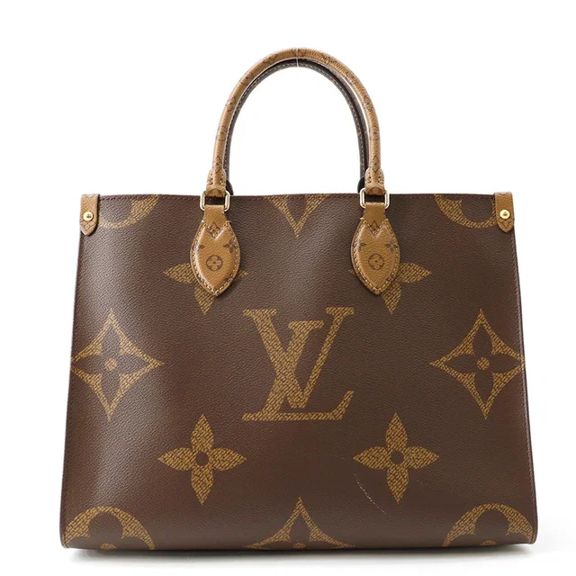 Louis Vuitton Onthego RedM45321 Monogram Reverse Canvas Monogram Giant Size MM in Canvas from GALLERY RARE