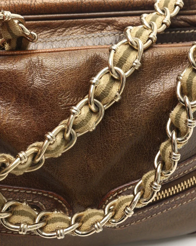 Gucci Web Capri Chain Bowler Bag in Canvas from A Retro Tale, photo 8 of 15