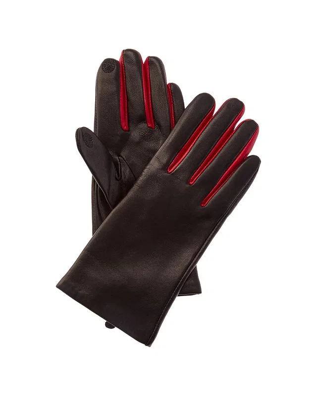 Bruno Magli 2-Tone Cashmere-Lined Leather Gloves, image 1 of 1 from Rue La La