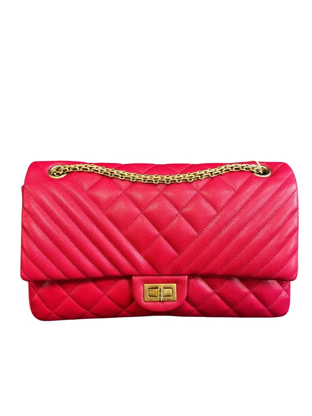 Chanel Reissue Caviar Dark Pink MGHW in Pink Caviar leather from Luxury Promise