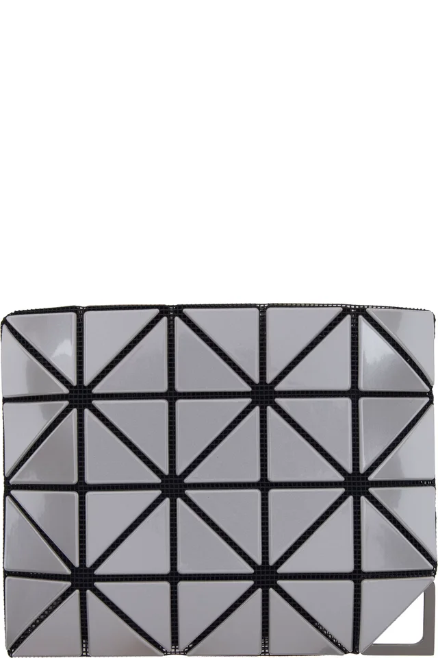 BAO BAO ISSEY MIYAKE Gray Flipper Card Holder, photo 2 of 2 from SSENSE