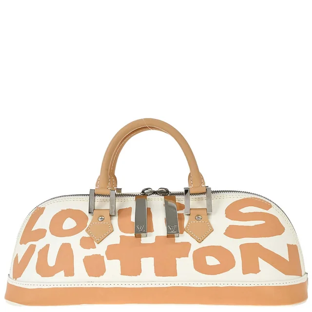 Louis Vuitton Beige Graffiti Alma Horizontal Handbag M92176 in Beige Leather from AMORE Vintage Tokyo