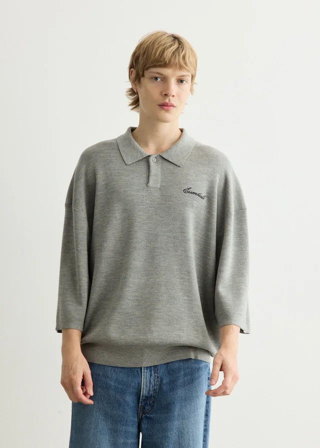 Fear of God Essentials Signature 3/4 Sleeve 90's Knit Polo from Incu, photo 1 of 1