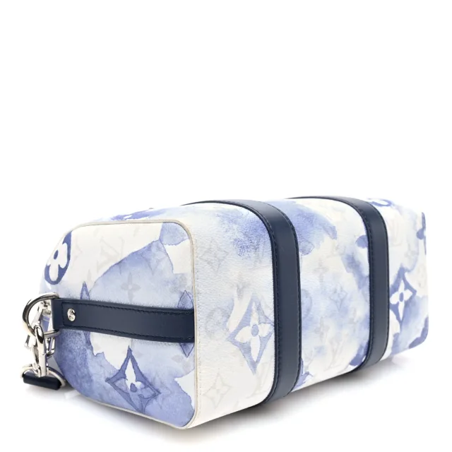 Louis Vuitton Monogram Watercolor City Keepall Blue in Blue Coated canvas from FASHIONPHILE, photo 4 of 9