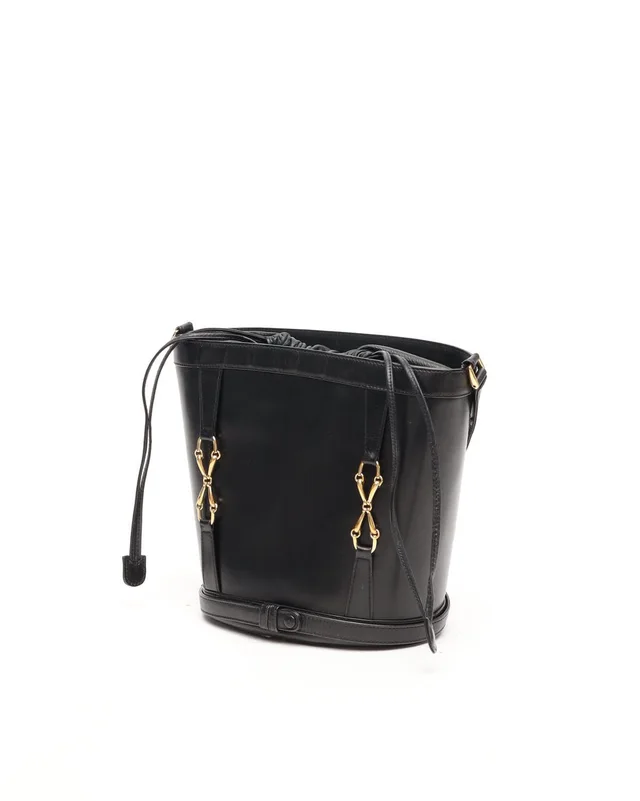 Gucci Vintage Leather Drawstring Bucket Bag in Leather from A Retro Tale, photo 2 of 9