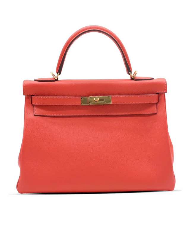 Hermès Kelly 32 Capucine GHW in Leather from Luxury Promise, photo 2 of 14