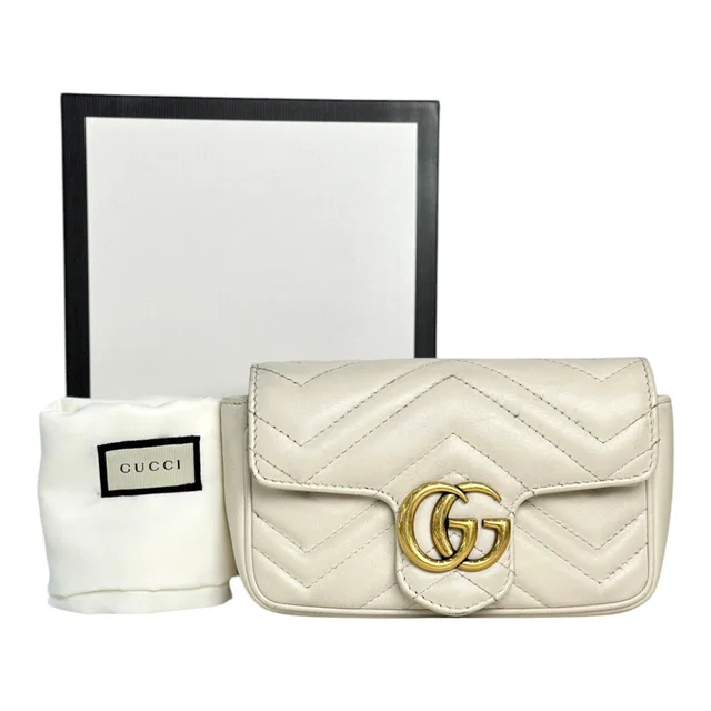 Gucci Mini White Marmont Bag in White from Luxury Promise