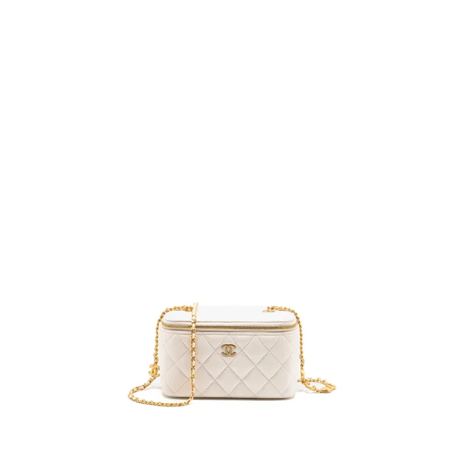 Chanel 22K Long Vanity in White Lambskin from EMIER
