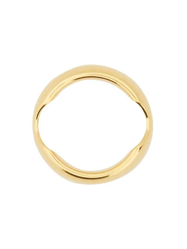 Balenciaga Maxi Band Ring — Gold Brass Rings in Gold from HEWI