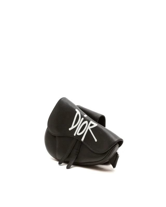 Dior Stussy Saddle Bag in Caviar leather from A Retro Tale, photo 2 of 7