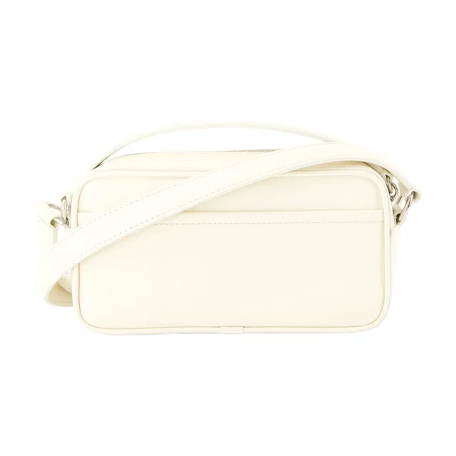 Jacquemus Smooth Leather Crossbody Bag — White in White Leather from HEWI