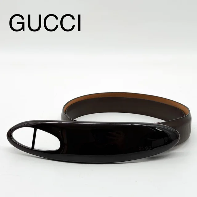 Gucci Tom Ford Era Archive Belt in Leather from The Reluxe