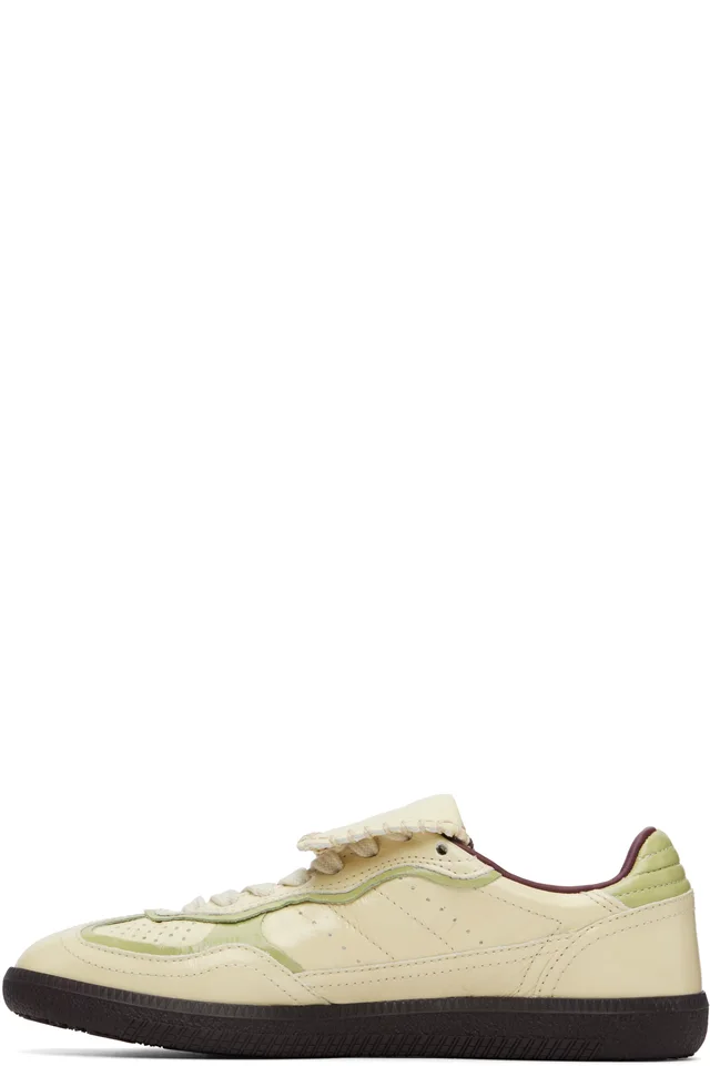 Alohas Beige Tb.490 Club Leather Sneakers, photo 3 of 5 from SSENSE