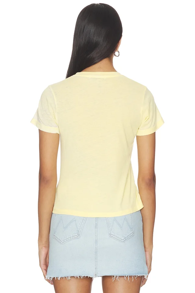 DAYDREAMER The Deviled Egg Burnout Vintage Tee in Poppy Yellow, photo 3 of 4 from REVOLVE (Canada)