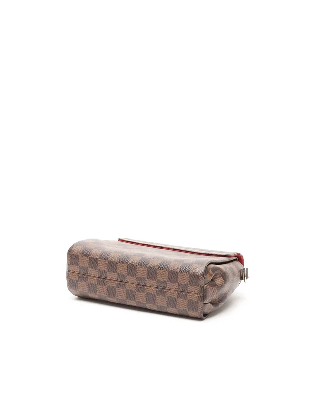 Louis Vuitton Damier Ebene Croisette Bag in Brown Silk from A Retro Tale, photo 4 of 9