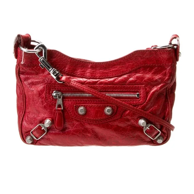 Balenciaga Women's Bag - Red in red Leather from Depop, photo 1 of 1