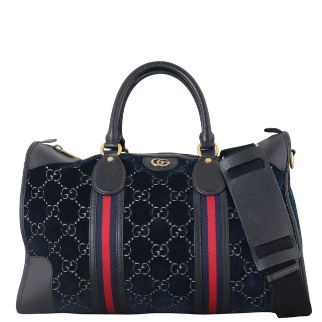 Gucci GG Medium Velvet Duffle in Velvet from Luxe.It.Fwd