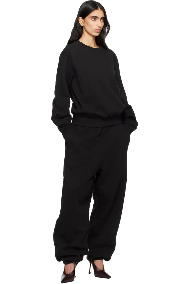 Entire Studios Black Standard Sweatpants, photo 4 of 4 from SSENSE