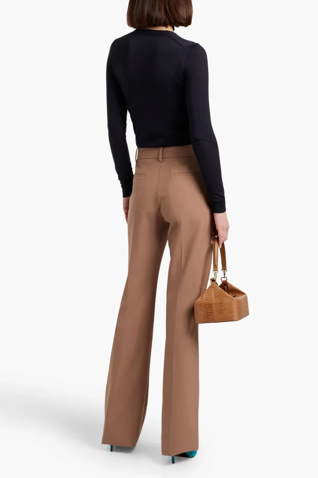 Valentino Garavani Virgin Wool-Crepe Bootcut Pants, photo 3 of 4 from THE OUTNET