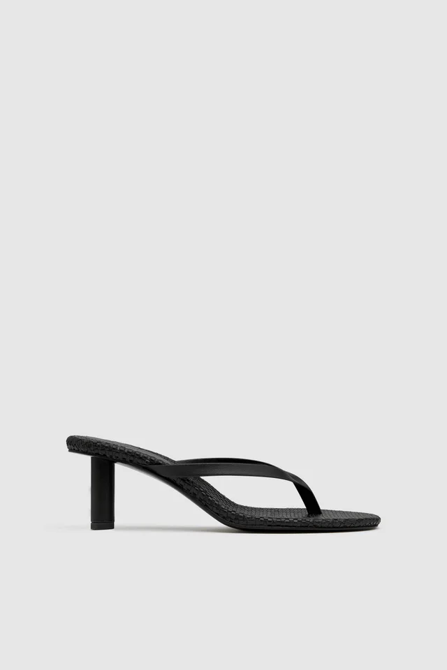 St Agni Woven Thong Heel - Black from St. Agni, photo 1 of 1