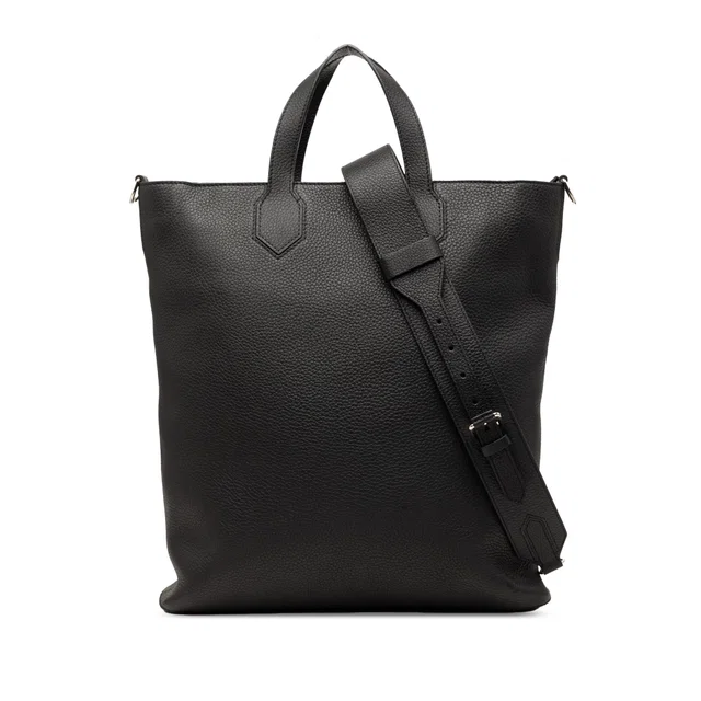 Black Louis Vuitton Taurillon East Side Tote MM Satchel in Black Leather from Designer Revival