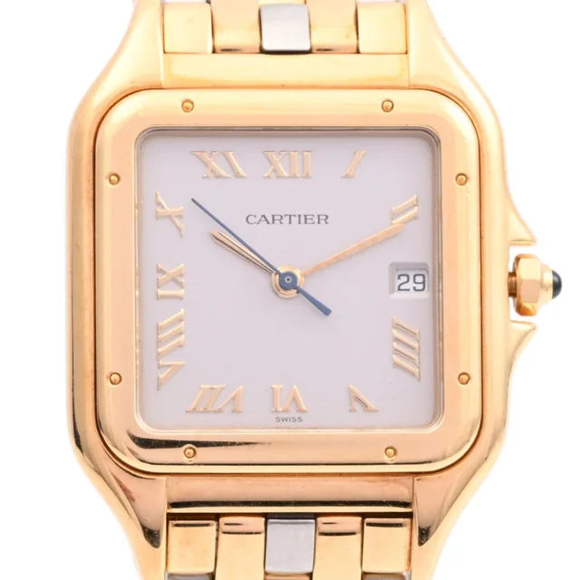 Cartier Panthère Classique Figaro LM W25039L6 Quartz Silver in Silver from VINTAGE QOO TOKYO, photo 2 of 2