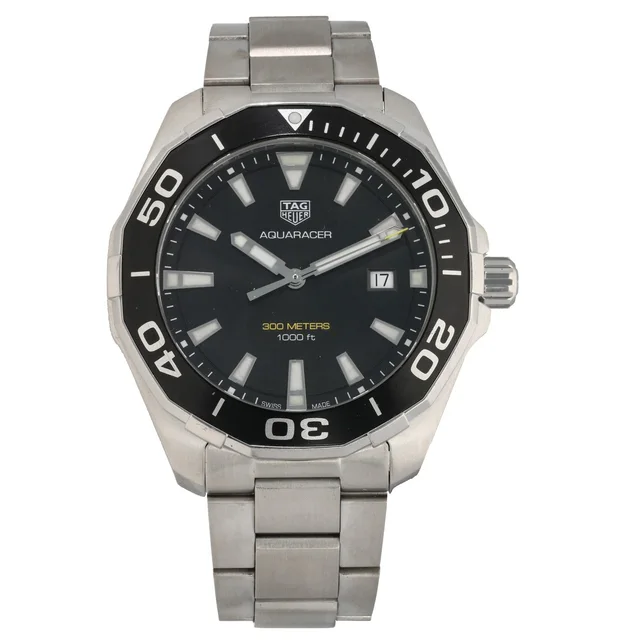 TAG Heuer Aquaracer WAY101A 43mm Stainless Steel Watch from H&T