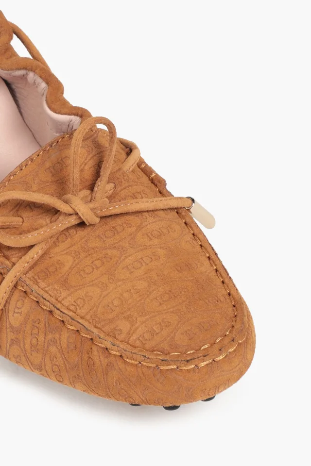 Tod's Heaven Lacetto Embossed Suede Loafers, photo 4 of 4 from THE OUTNET