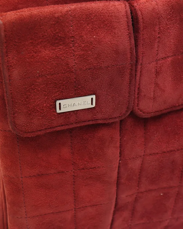 Chanel Square Quilted Mademoiselle Flap Bag in Suede from A Retro Tale, photo 10 of 15