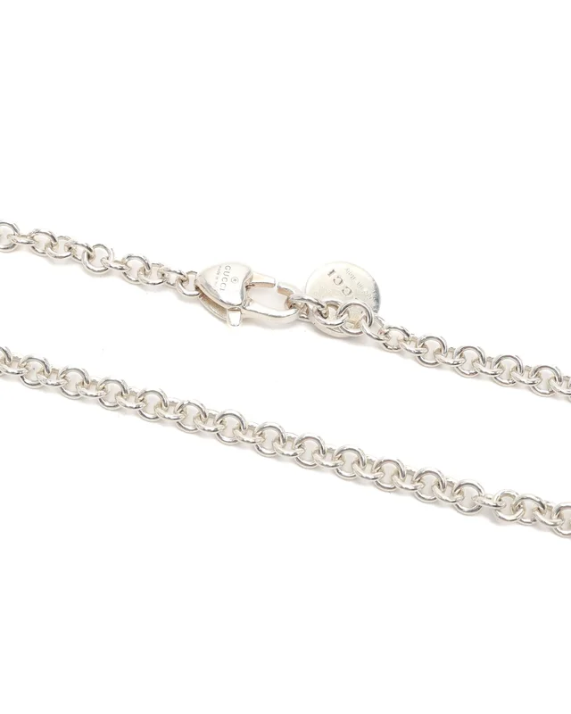 Gucci Charms Silver Necklace in Silver from A Retro Tale, photo 4 of 4